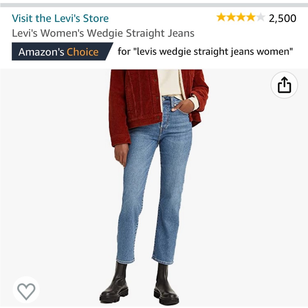 Levi’s Women’s Wedgie Straight Jeans